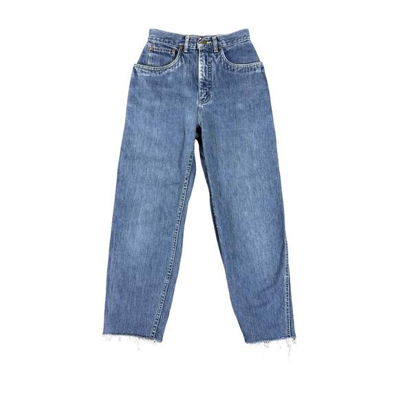 Lee Other - Vintage 80s Lee Talon Zipper Denim Straight Jeans Regular Fit Distressed Size 24